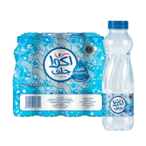 أكوا جلف مياه قليل الصوديوم 12 × 200مل